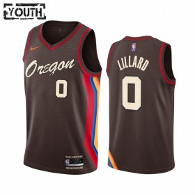 Maillot Basket Enfant Portland Trail Blazers Damian Lillard 0 2020-21 City Edition Swingman